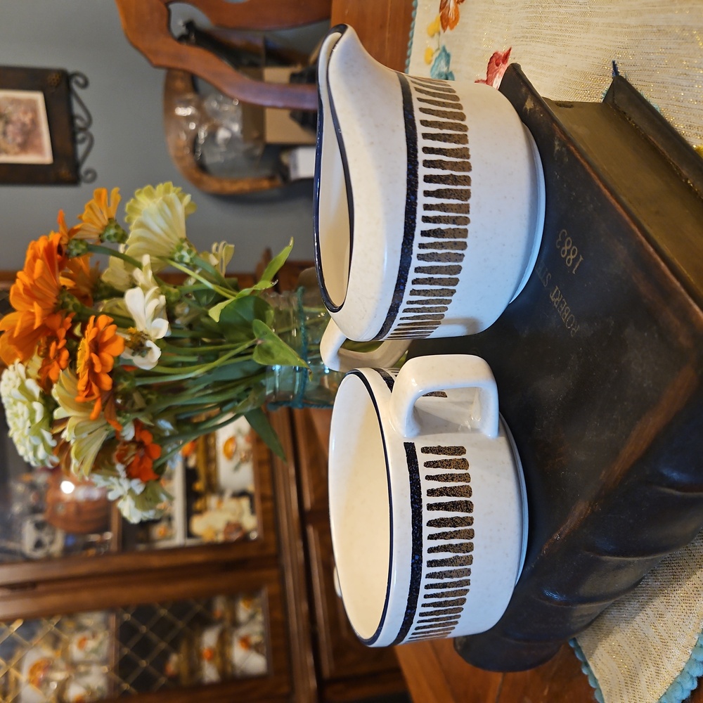 Lenox Percussion‎ Creamer and Sugar Bowl Temper-ware